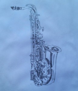saxophone sketch