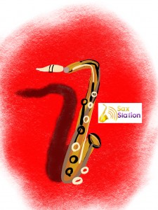 Red Shadow Saxophone
