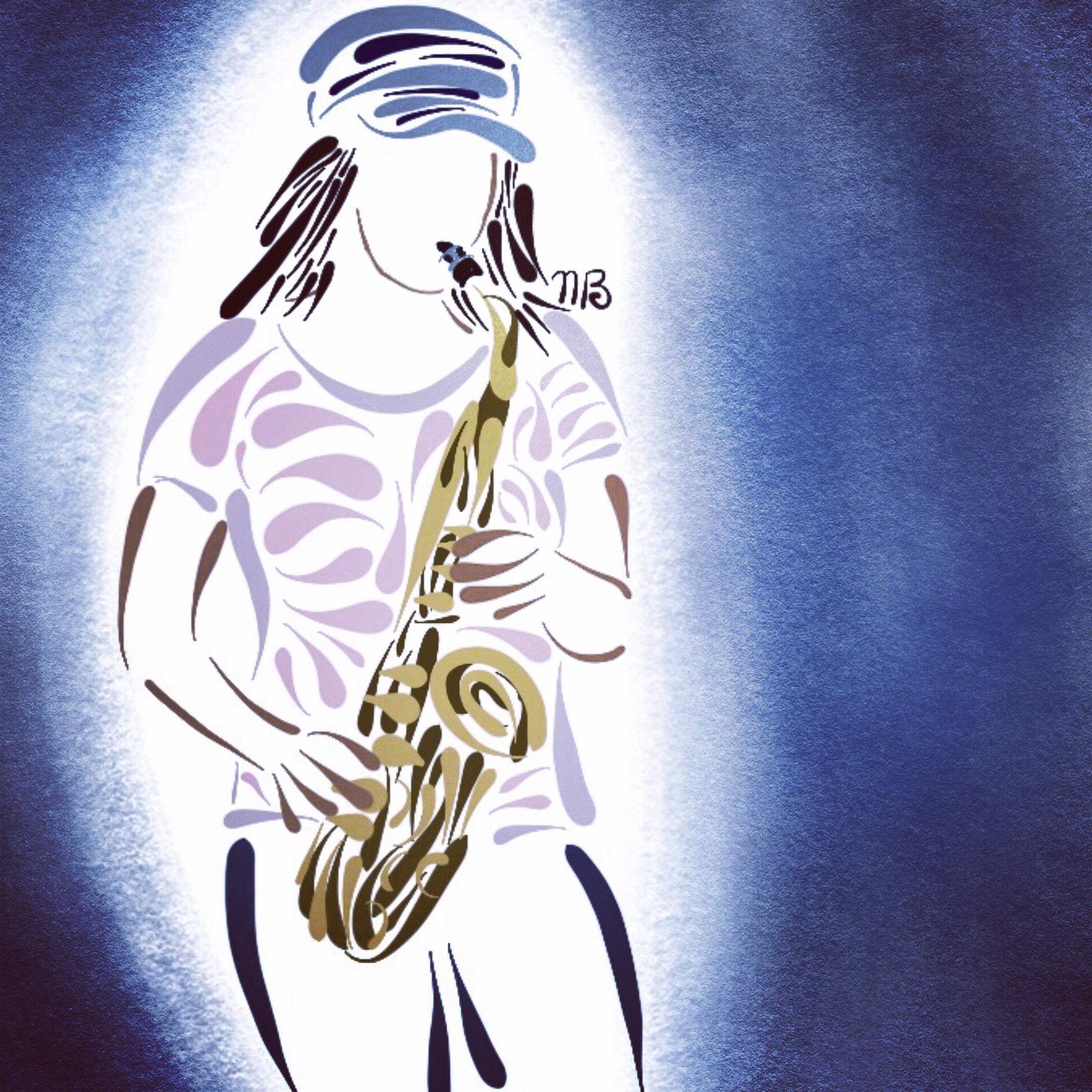 Бог саксофона. Ленни Тристано саксофонист. Картина Пикассо саксофонист. Саксофонист нарисованный. Портрет саксофониста.